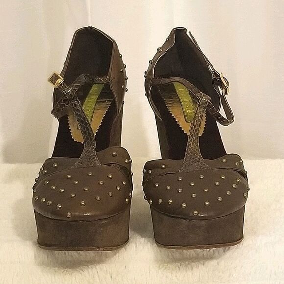 Cydney Mandel Leather Wedges (size 9) - Picture 2 of 10